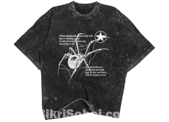 Drop Shoulder Acid Wash T-shirt